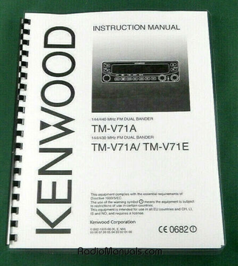 Kenwood TM-V71A/E Instruction Manual